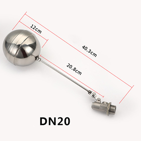 DN20 Stainless Steel Valve Core Water Tower Float Ball Adjustable Valve Rod Water Tank Liquid Level Automatic Filling Water ► Photo 1/4