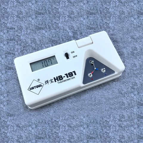 T12 HBtool 1PC Digital Display 191 Tip Thermometer Solder Iron Tip Digital Tester + 10PCS sensor line ► Photo 1/6