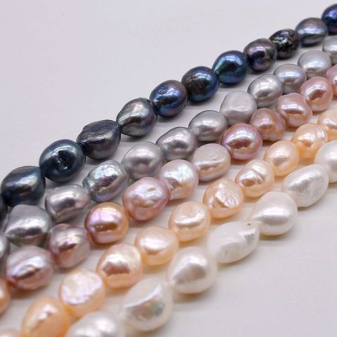 Bulk pearls of different colors. Baroque natural freshwater pearls. It is 38 cm long and 12 mm in diameter. DIY accessories ► Photo 1/6