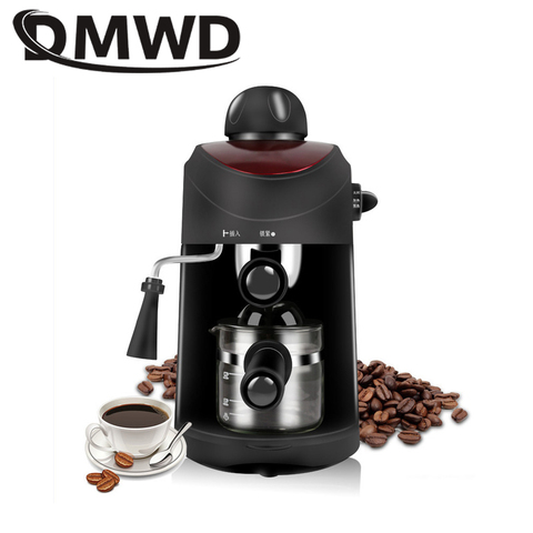 DMWD MINI Espresso Coffee Maker 5Bar Italian Pump Pressure Steam Milk Frother Foam Bubble Machine Automatic Fancy Cappuccino Pot ► Photo 1/4