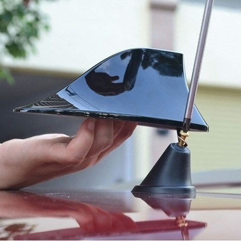 Waterproof No drilling Car Shark Fin Antenna Shark Fin Roof Aerial Radio FM/AM Decorate Aerial Stronger signal for most car ► Photo 1/6