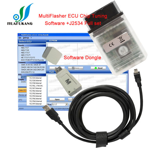 MultiFlasher ECU Chip Tuning Software work  for H-yundai Kia car model Supports J2534 OpenPort 2.0 interface ► Photo 1/1