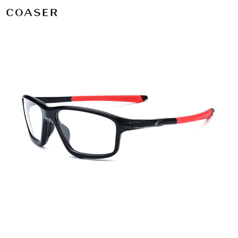 COASER Fashion Sport Glasses Frame Men TR90 Eyeglasses Run Optical Myopia Prescription Eyewear Women Reading Bicycle Spectacles ► Photo 1/6