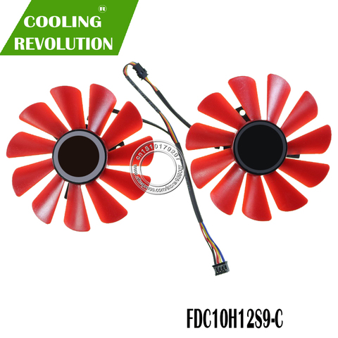 85MM FDC10U12S9-C 0.45AMP 4Pin Cooler Fan Replacement For XFX RX 560D RX 570 RX 580 RX Vega Graphics Video Card Cooling Fans ► Photo 1/2