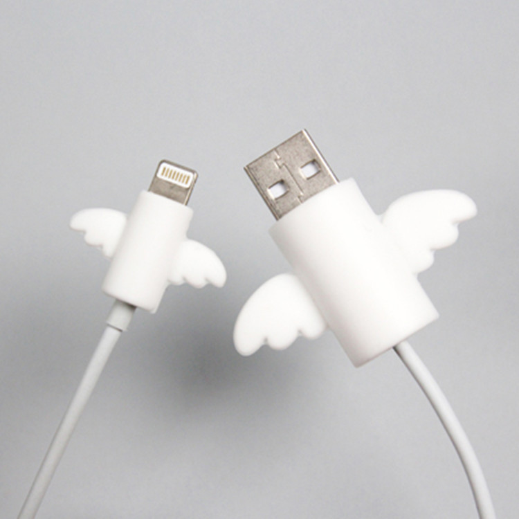 Solid Color Kawaii Cable Winder  Earphone Protector USB Cable Line Holder