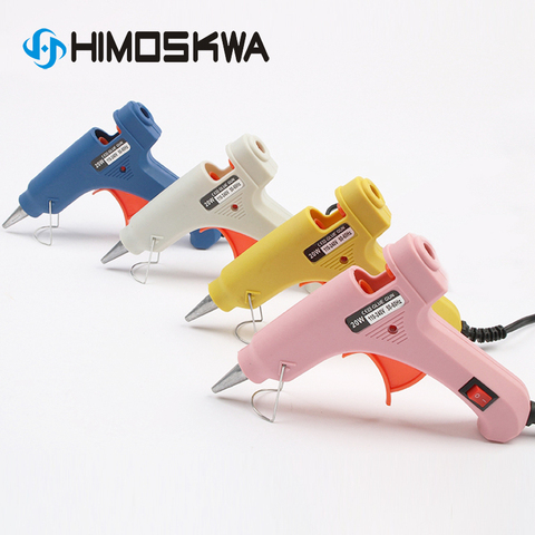 HIMOSKWA 20W EU/US Mini Hot Melt Glue Gun DIY Thermo Electric Silicone Adhesive Gun Heat Temperature Tool ► Photo 1/6