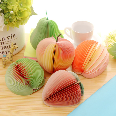 1pcs Cute Sticky notes Creative DIY fruit Memo pads kawaii Stickers paper korean stationery Office Papelaria Supplies ► Photo 1/3
