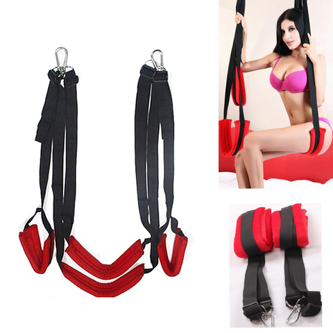 Sex Swing Soft Material Sex Furniture Fetish Bandage Love Adult game Chairs Hanging Door Swing Sex Erotic Toys for Couples ► Photo 1/6