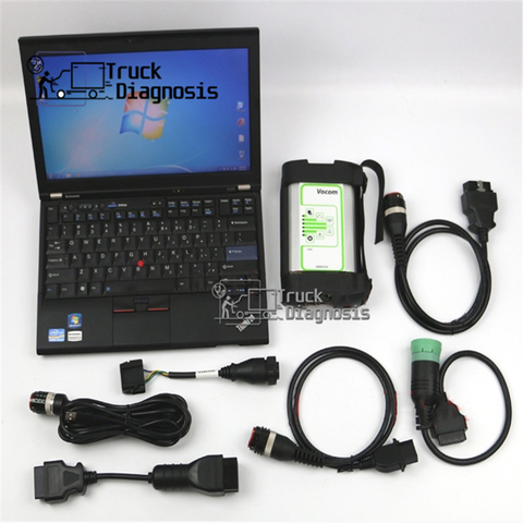 truck Diagnostic tool for volvo Vocom 88890300 scanner with laptop install 2 software into 1 laptop/Hard Disk PTT 2.5.87 & 1.12 ► Photo 1/5