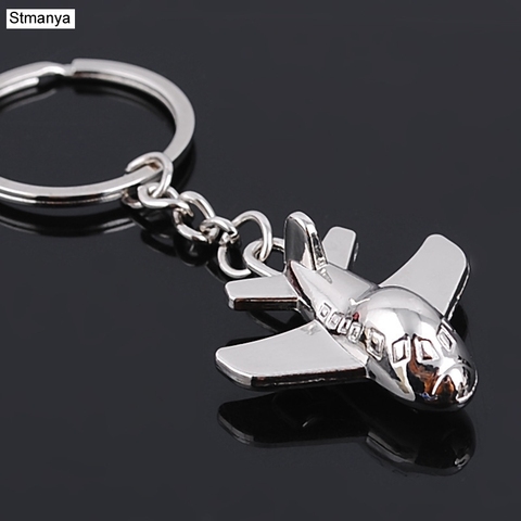 Hot Design Classic metal  Mini aircraft Metal Keychain Car Key Chain Key Ring Christmas and Lovers Day Gift For Man Women ► Photo 1/5