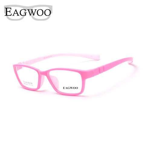 EAGWOO Silicon Soft  Eyeglasses Children Optical Frame Plain Knock Down Optical Frame Boy Girl Sepectacle Clear Spectacle 1559 ► Photo 1/5