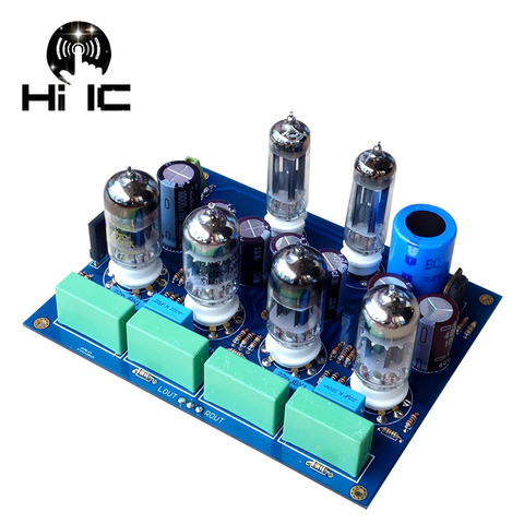 Olive HiFi Tube Amplifiers Audio board Amplificador Pre-Amp Audio Mixer 6Z4*2+ 12AU7*2+12AX7*2 Valve Preamp Bile Buffer ► Photo 1/6