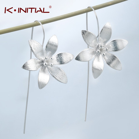 Kinitial Fashion Long Lilac Flower Drop Earrings Petal Clover Earring for Women Girls Cute Wedding Statement Jewelry Oorbellen ► Photo 1/6