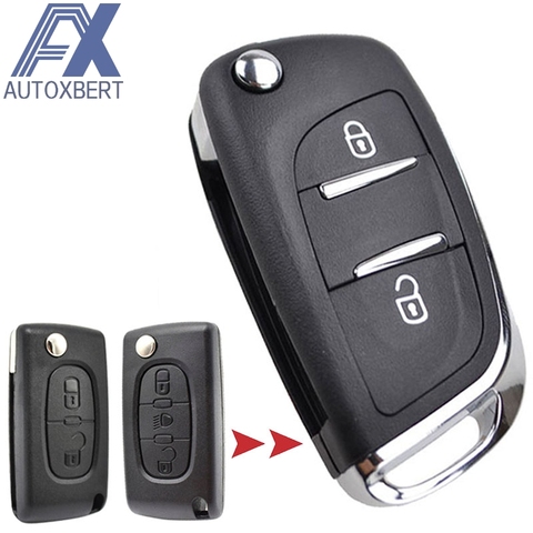 Car Remote Key Shell Case For Peugeot 308 207 307 3008 807 Expert Partner For Citroen C2 C3 C4 Picasso Replacement 2 3 Button ► Photo 1/6