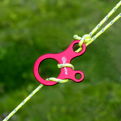 10pcs Quick Knot Tent Wind Rope Buckle 3 hole Antislip Camping Hiking Tightening Hook Wind Rope Buckles ► Photo 1/6