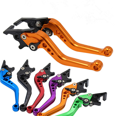 CNC Universal Motorcycle scooter brake lever front disc Rear drum adjustable brake Clutch levers handle for HONDA YAMAHA SUZUKI ► Photo 1/5