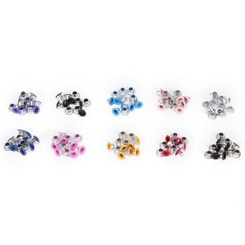 100pcs Hole 3mm Metal Mixed Color Eyelets For Leathercraft DIY Scrapbooking Shoes Belt Cap Bag Tags Clothes Fashion Accessories ► Photo 1/4