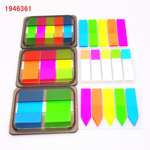 Fluorescence colour Self Adhesive Memo Pad Sticky Notes Bookmark Point It Marker Memo Sticker Paper Office School Supplies ► Photo 1/6