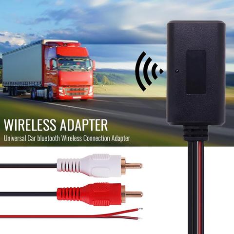 Universal Car bluetooth Wireless Connection Adapter for Stereo with 2 RCA AUX IN Music Audio Input Wireless Cable for Truck Auto ► Photo 1/6