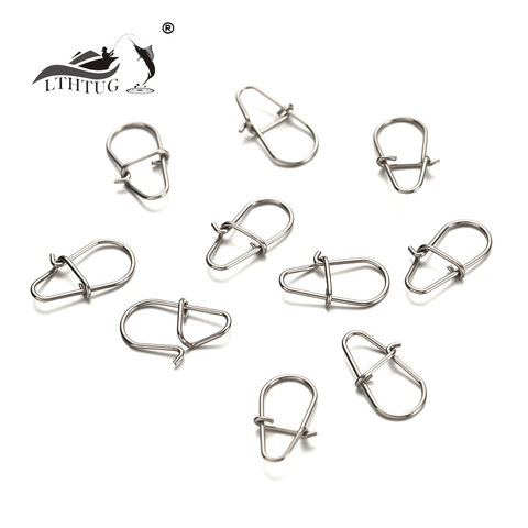 LTHTUG 20Pcs/pack High-carbon Steel Utra Light Lure Fishing Connector Strong Pull Swivels&Snap Fishing Tackle Accessories Pin ► Photo 1/6