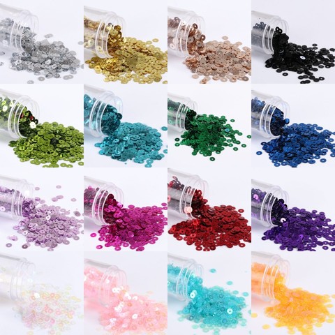 3000pcs(10g) 3mm Sequin PVC Flat Round Loose Sequins Paillettes Sewing Wedding Craft, Dress Caps Shoes DIY Handmade Accessories ► Photo 1/6