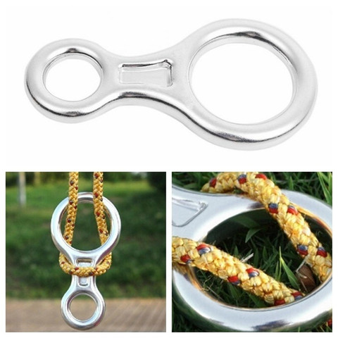 35KN 8 Shape Descender Outdoor Rock Climbing Carabiners Abseiling Downhill Safety Ring For Rock Climbing Equipment ► Photo 1/6