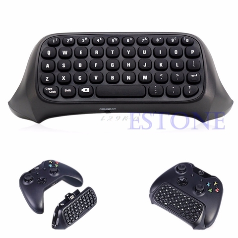 Portable Wireless Gaming Keyboard USB 2.4G Wireless Chatpad Message Keyboard for Xbox One Controller Black ► Photo 1/1