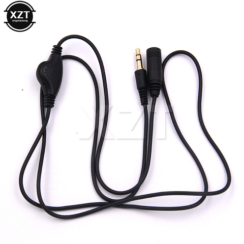 3.5mm Headphone Extension Cord Cable Earphone in Line Volume Control Cable Male to F 3.5mm Stereo Audio Adaptor High Quality ► Photo 1/4