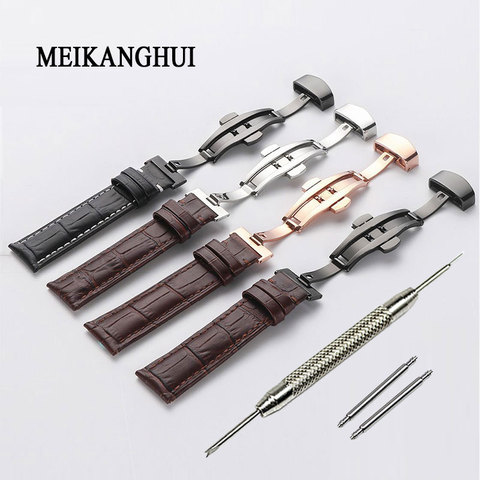 Watchband 18mm 19mm 20mm 21mm 22mm 24mm Soft Horlogeband Genuine Leather Watch Strap Watch Band for Tissot Seiko ► Photo 1/6