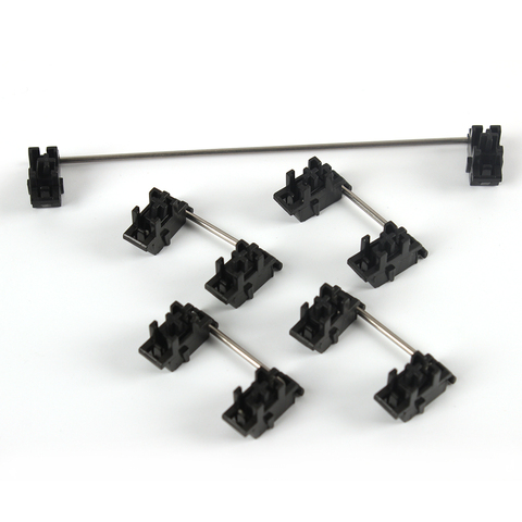 Plate mounted Black Cherry Stabilizers Clear Satellite Axis 7u 6.25u 2u 3u 6u For Mechanical Keyboard Modifier Keys ► Photo 1/5