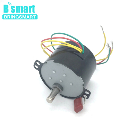 Bringsmart 50KTYZ Permanent Magnet Synchronous Motor  220V Low Speed 1-50RPM Reversible Metal Gears For Motor BBQ ► Photo 1/1