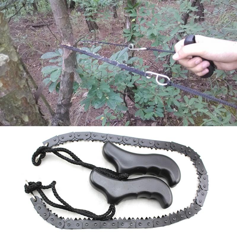 Survival Chain Saw Hand ChainSaw Outdoor Emergency Camping Kit Tool 48cm 