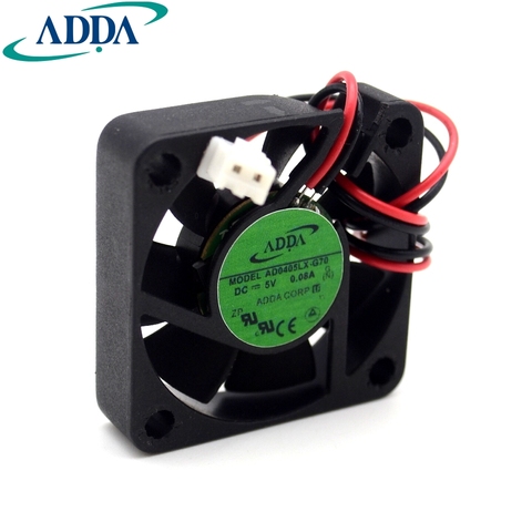 ADDA AD0405LX-G70 40mm 4cm DC 5V 0.08A 40x40x10 mm quiet mini silent axial cooling fans ► Photo 1/6