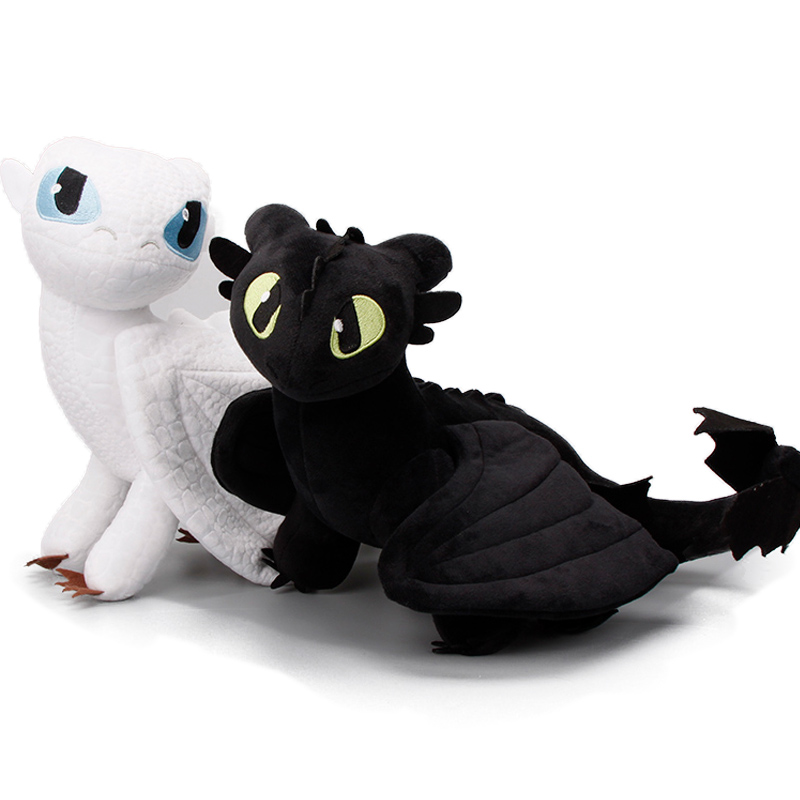 Stuffed Animal How to Train Your Dragon Black Dragon Toothless Night Fury Plush Toy Soft Stuffed Animal Dolls 23cm