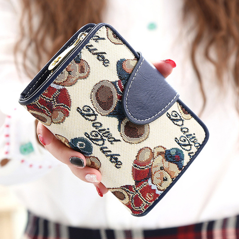 14x10CM Woodpecker Women Wallets Long Paragraph Leather Wallet Trend Cow Leather Wallet Zipper Multi-card Bit... A4612 ► Photo 1/5