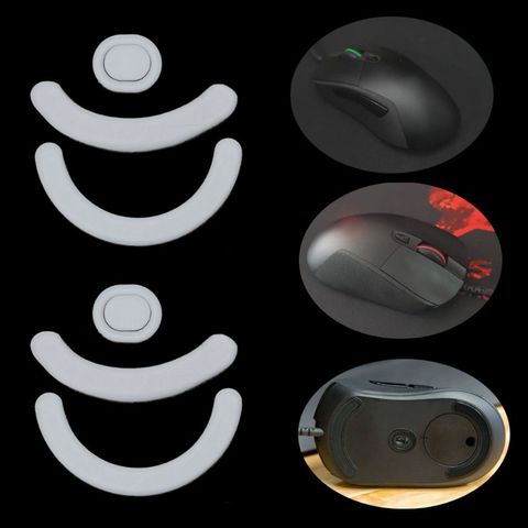 2 Sets/pack Tiger Gaming Mouse Feet Mouse Skate For Logitech G403 G603 G703 Gaming Mouse White  Mouse Glides Curve E ► Photo 1/6