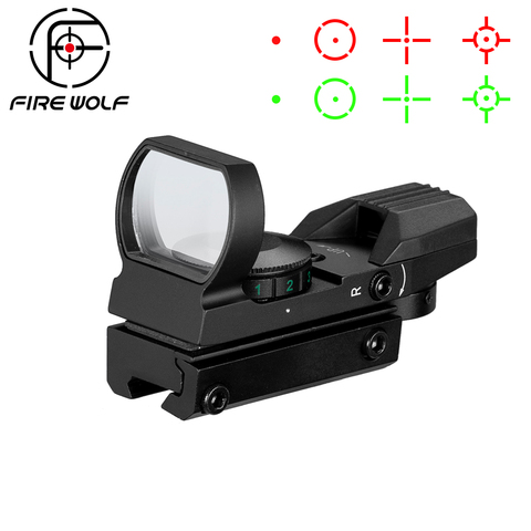 Hot 20mm / 11mm Rail Riflescope Hunting Optics Holographic Red Dot Sight Reflex 4 Reticle Tactical Scope Hunting Gun Accessories ► Photo 1/6