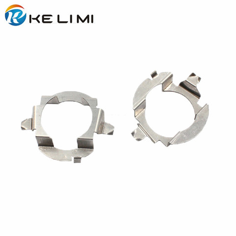 Kelimi H7 LED headlight adapter for Mercedes-Benz E class ML350 H7 Metal retainer clips fastener for VW Touareg Skoda ► Photo 1/6