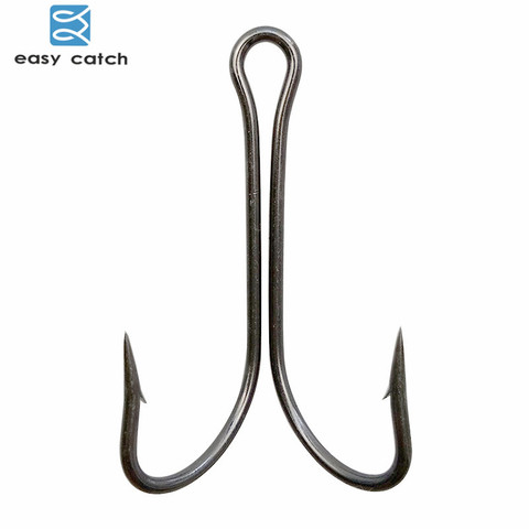Easy Catch 50pcs 9908 Double Fishing Hooks Small Fly Tying Double Fishing Hook For Jig Size 1 2 4 6 8 1/0 2/0 3/0 4/0 ► Photo 1/6