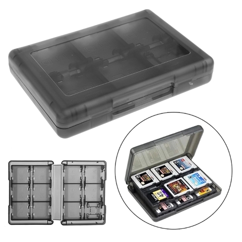 Games Accessories Case 28-In-1 Black Game Card Case Holder Cartridge Storage Box For Nintendo DS 3DS ► Photo 1/6
