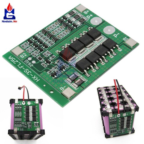 3S 25A Li-ion 18650 BMS PCM Battery Protection Board With Balance For Li-ion Lipo Battery Cell Pack Short Circuit Protection ► Photo 1/6
