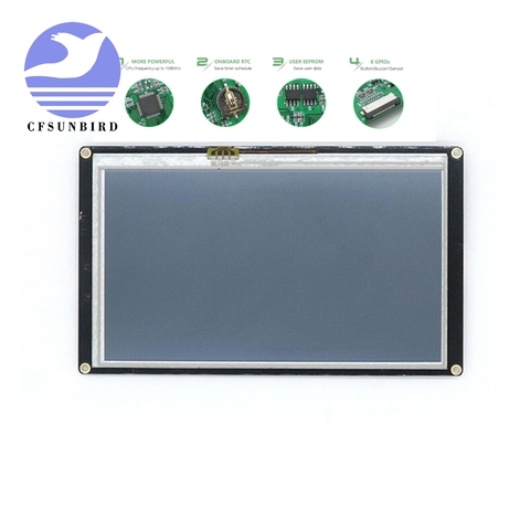 LCD Display Nextion Enhanced 7.0'' HMI Touch TFT Display Raspberry Pi Lcd Controller Board NX8048K070 ► Photo 1/4