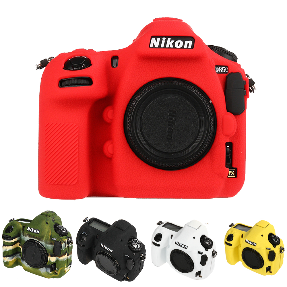 Red Soft Silicone Armor Skin Rubber Protective Camera Case Compatible with Nikon Z7 Z6 