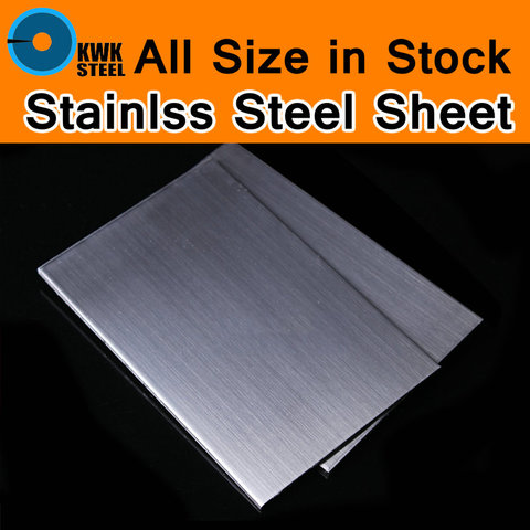TP304 AISI304 304 Stainless Steel Sheet Brushed Stainless Steel Plate Drawbench Board Hand DIY Material Frame Model Metal Art ► Photo 1/6