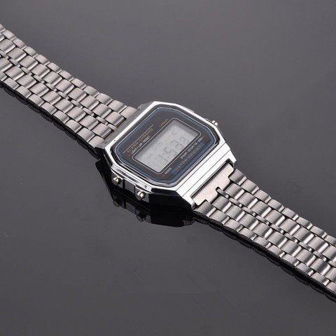 Ornate SQUARE LED Black watch SQUARE LED Digital Watch - For Men