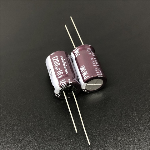 5pcs/50pcs 1200uF 16V NICHICON PM Series 12.5x20mm 16V1200uF Low Impedance Aluminum Electrolytic capacitor ► Photo 1/2