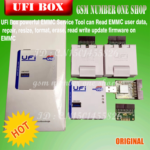 Newest  original UFI Box power ufi Box ufi tool box ful EMMC Service Tool Read EMMC user data, as well as repair, resize, format ► Photo 1/5