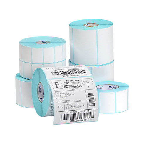 Thermal Label Sticker Paper Width 20mm~100mm Top Coated Thermal Paper Adhesive Stickers ► Photo 1/6