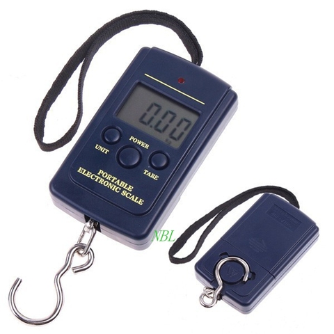 40kg 10g Brand Portable Mini Electronic Scale Pocket Travel Luggage Digital Scales 88LB Hanging Fishing Hook Weighing Balance ► Photo 1/6