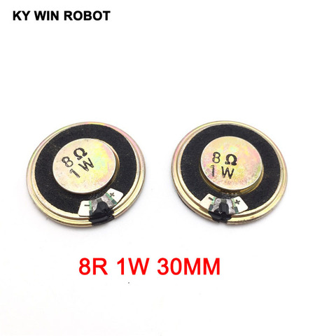 5pcs/lot New Ultra-thin Mini speaker 8 ohms 1 watt 1W 8R speaker Diameter 30MM 3CM thickness 5MM ► Photo 1/5